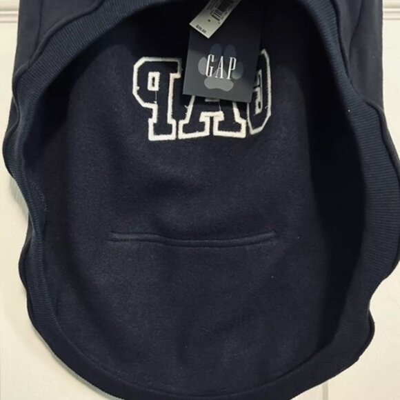 BNWT GAP LOGO PET HOODIE HEAVY SWEATSHIRT NAVY BLUE US SIZE MEDIUM (M) - Picture 9 of 12